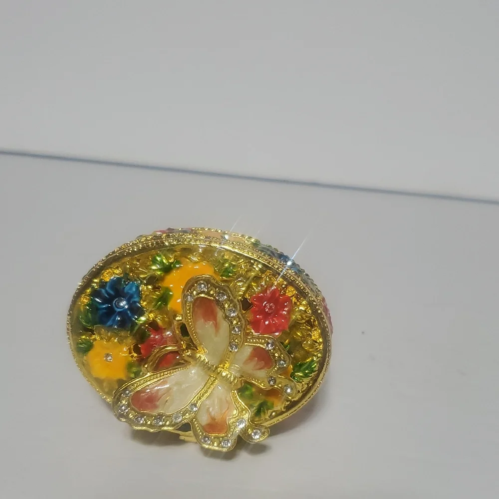 Floral Butterfly Jewelry Box - Picture 2 of 9